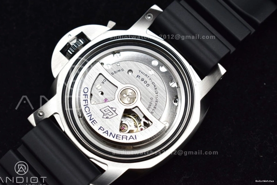 Strap SBF Rubber Edition Dial P PAM1229 Y Black 1:1 DailyWear on Black Best 437 0418